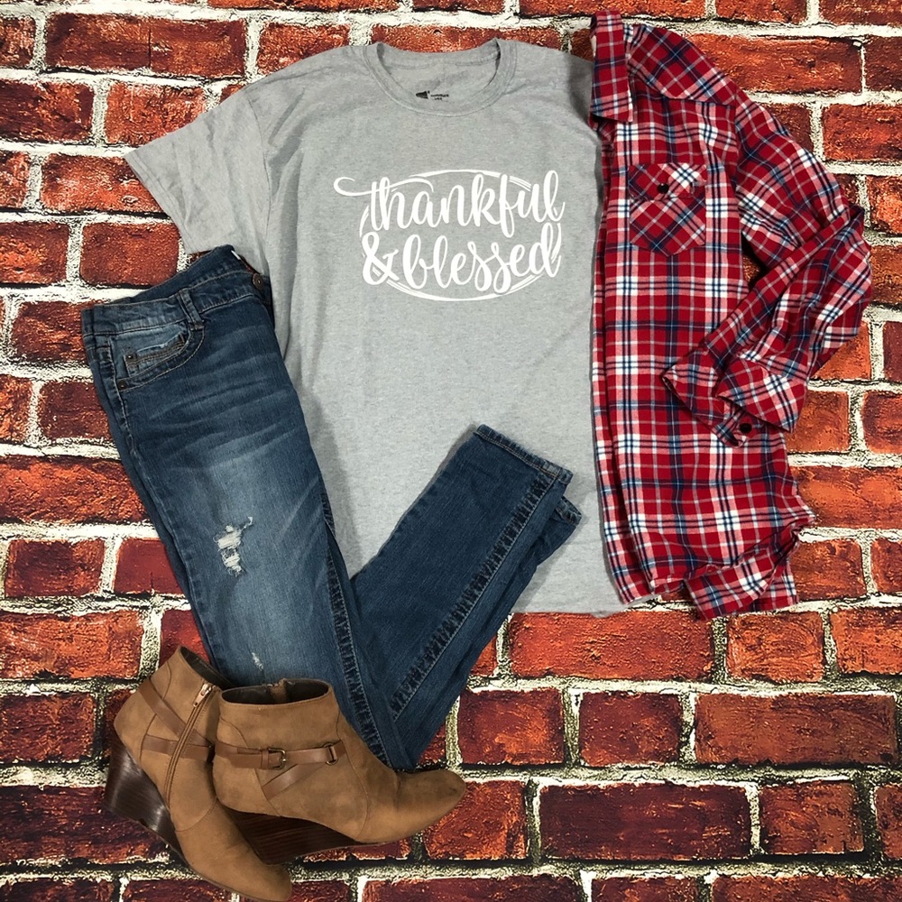Thankful and Blessed Tee